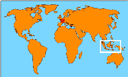 ile de bali carte du monde - Image